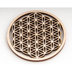 Flower of life in wood